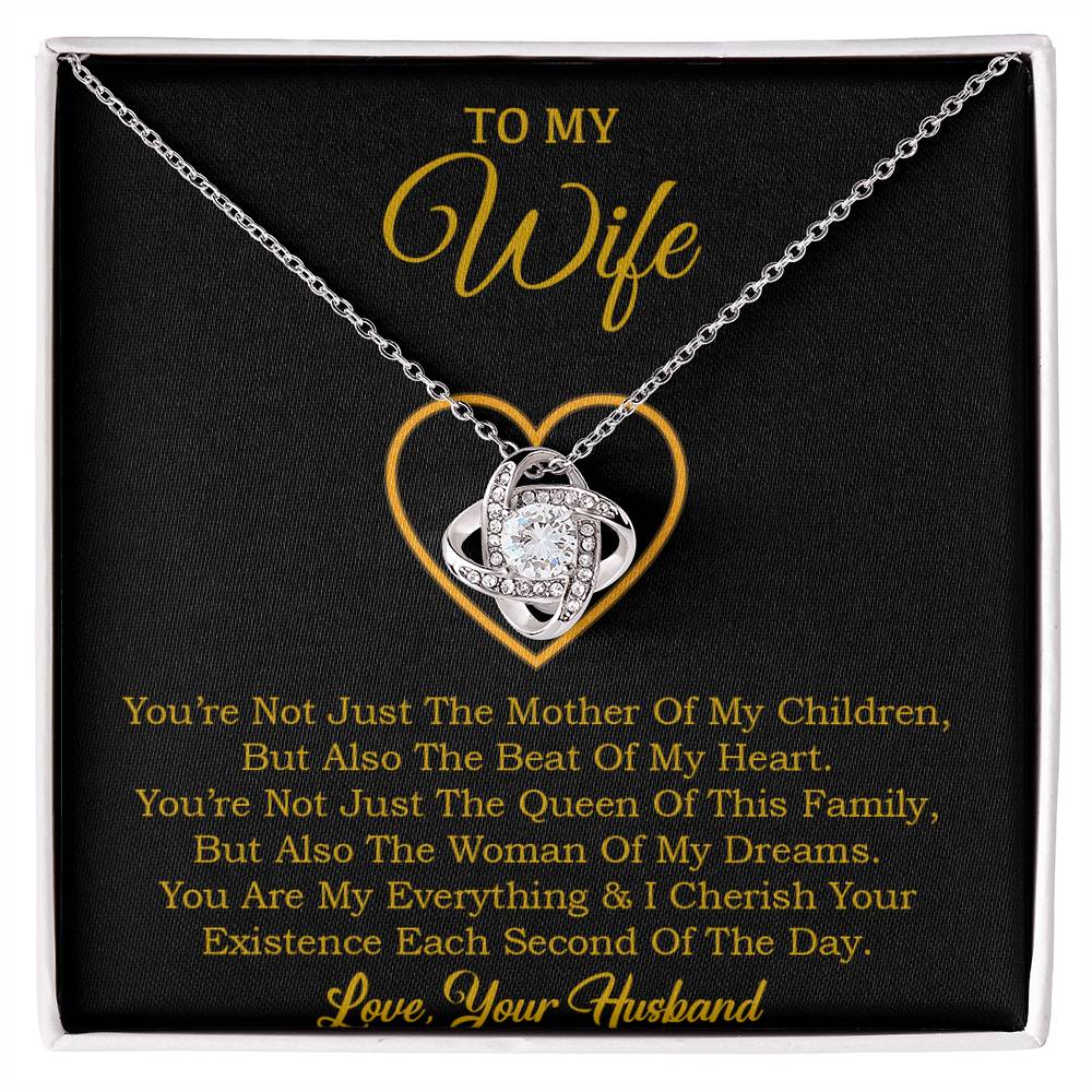 To My Wife Necklace, Gift For Wife, Anniversary Gift For Wife, Necklace For Wife 30_1_Gold