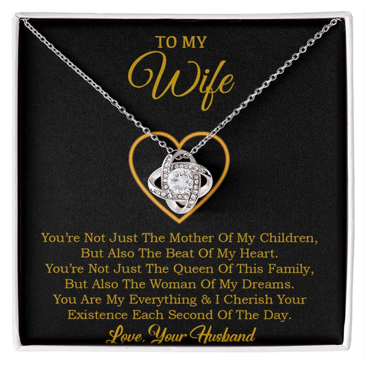 To My Wife Necklace, Gift For Wife, Anniversary Gift For Wife, Necklace For Wife 30_1_Gold