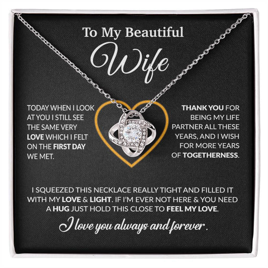 To My Wife Necklace, Christmas Gifts For Women, Anniversary Gift For Wife 9_12_Black