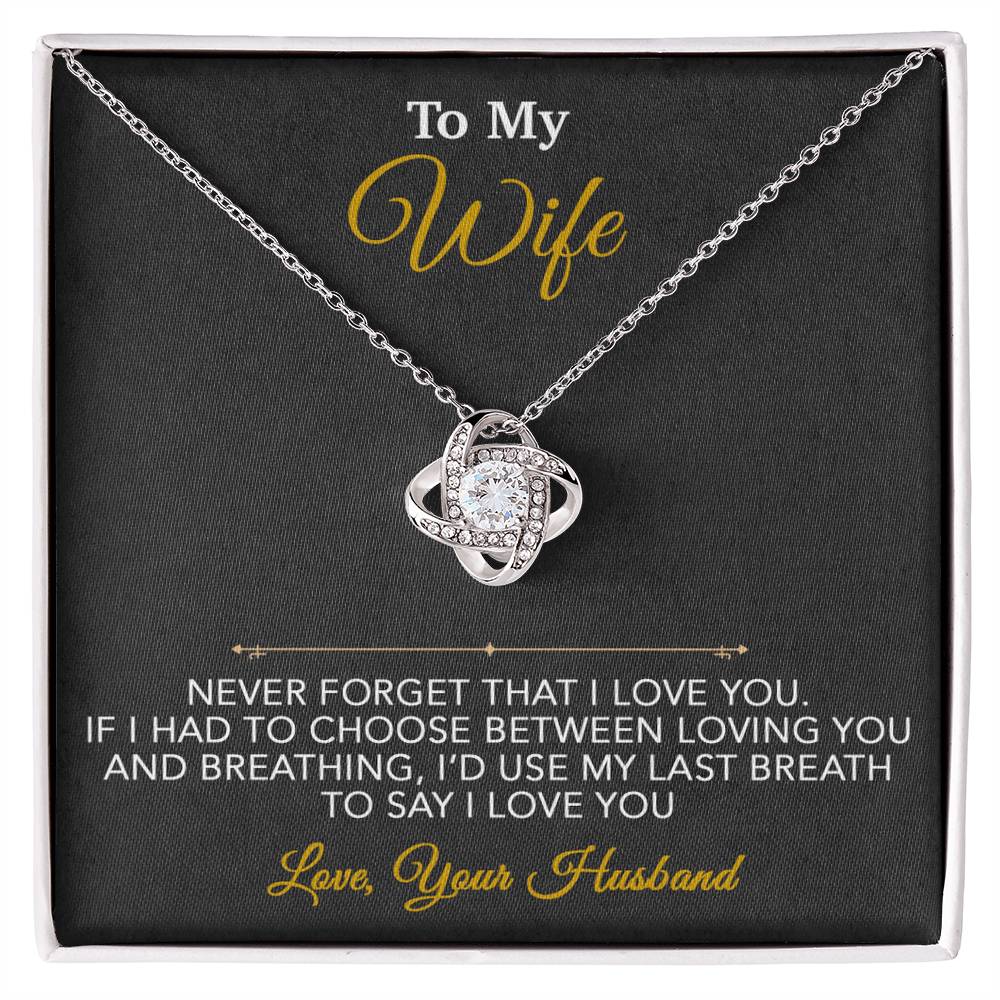 To My Wife Necklace, Wife Gift from Husband, Wife Birthday Gift, Christmas Gift 7_1