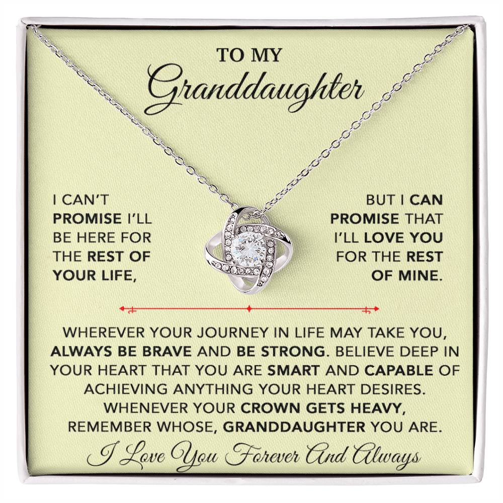 To My Granddaughter Necklace, Granddaughter Gift from Grandpa, Christmas Gift
