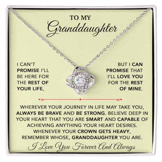 To My Granddaughter Necklace, Granddaughter Gift from Grandpa, Christmas Gift