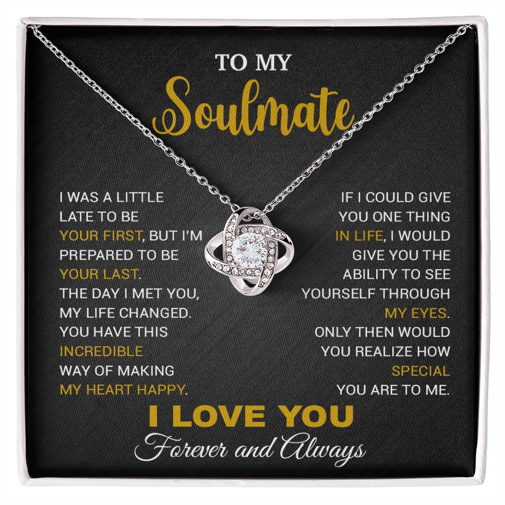 To My Soulmate Necklace, Gift For Wife Girlfriend From Husband, Christmas Gift 14_9