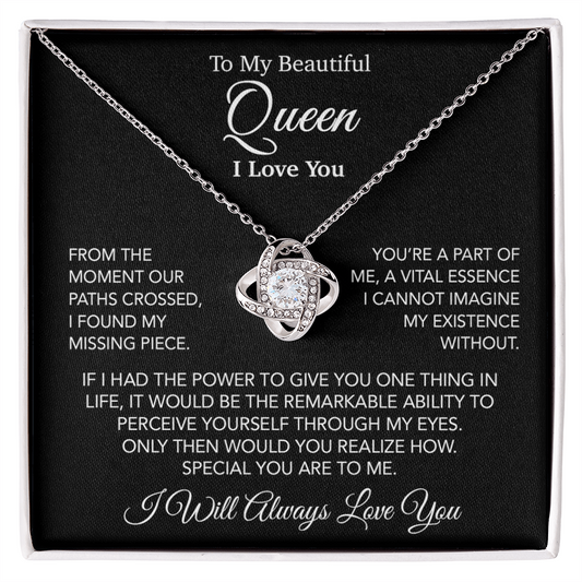 To My Queen Necklace, Anniversary Gift For Wife, Girlfriend Necklace 20_1