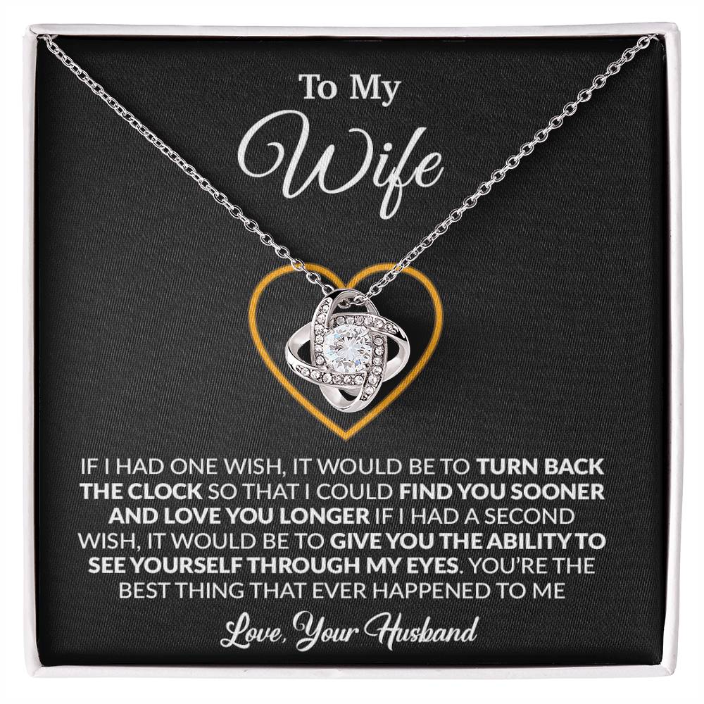 To My Wife Necklace, Gift For Wife, Anniversary Gift For Wife, Necklace For Wife 13_1_Black