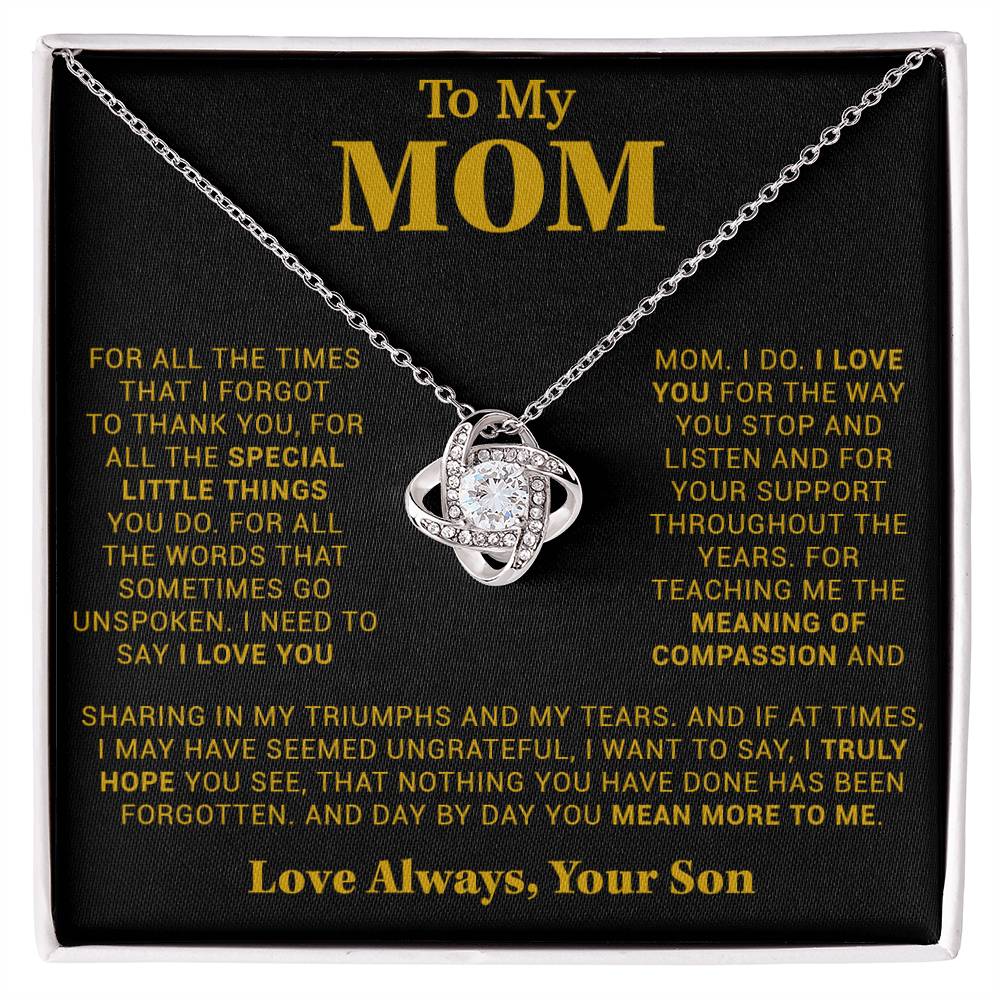 To My Mom Gift for Mother from Son From Daughter Mom Birthday Gift, Mothers Day_Gold