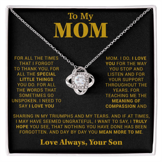 To My Mom Gift for Mother from Son From Daughter Mom Birthday Gift, Mothers Day_Gold