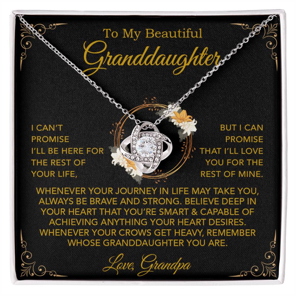 To My Granddaughter Necklace, Xmas Birthday Gift For Granddaughter From Grandpa 24_9