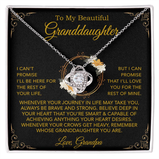 To My Granddaughter Necklace, Xmas Birthday Gift For Granddaughter From Grandpa 24_9
