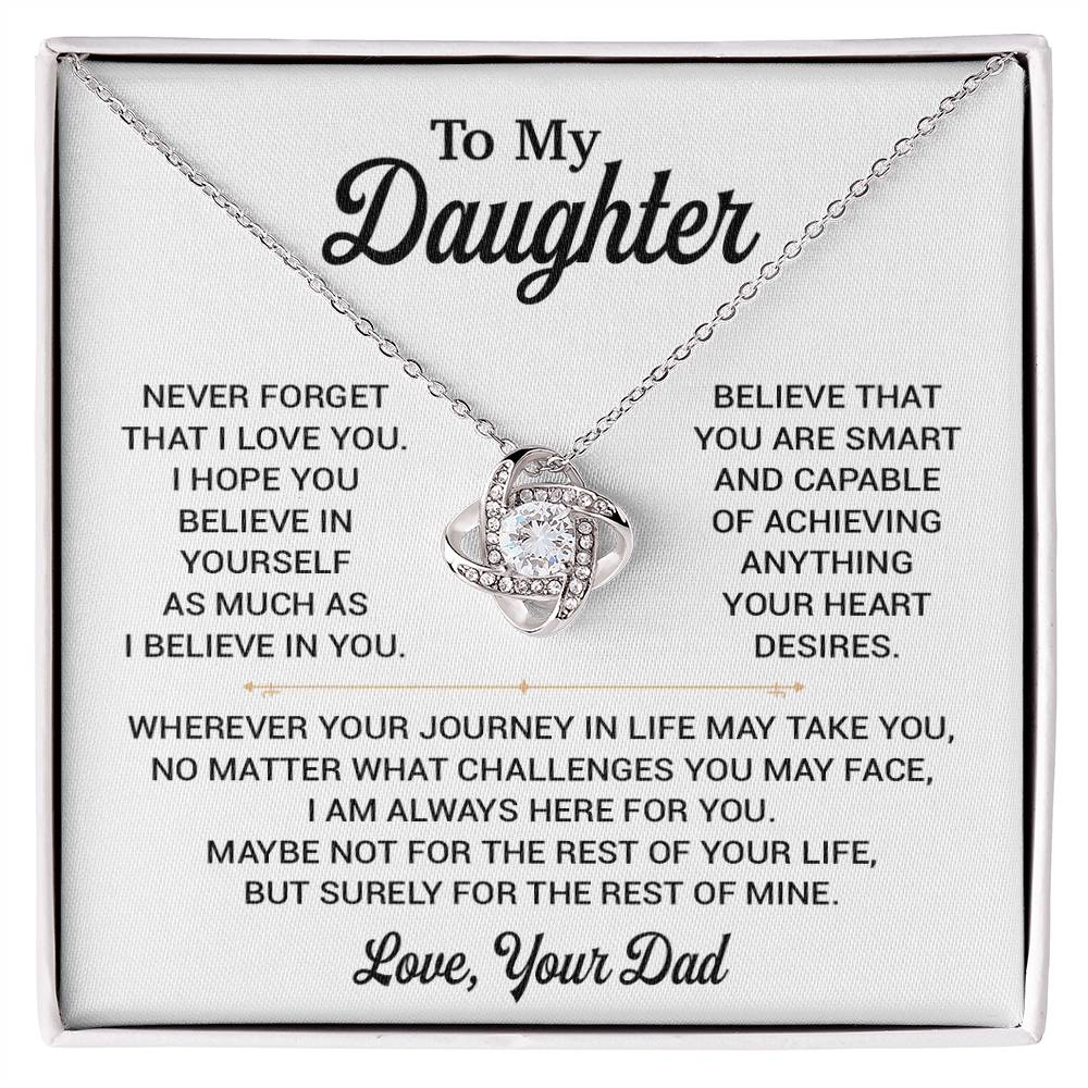 To My Daughter Necklace, Gift for Daughter from Dad, Daughter Father Necklace 8_11