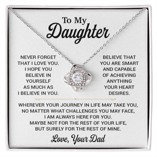 To My Daughter Necklace, Gift for Daughter from Dad, Daughter Father Necklace 8_11