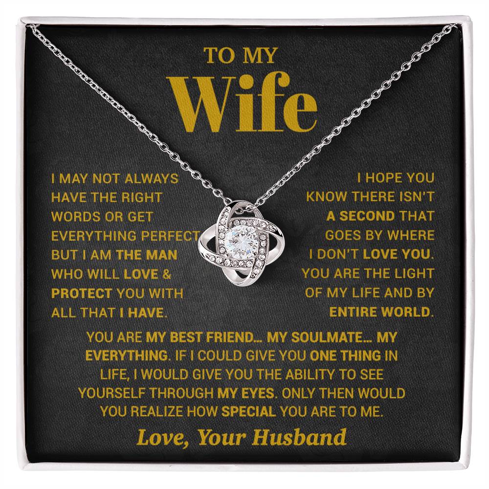 To My Wife Necklace, Christmas Gifts For Women, Anniversary Gift For Wife 13_10_Gold