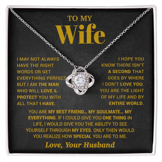 To My Wife Necklace, Christmas Gifts For Women, Anniversary Gift For Wife 13_10_Gold