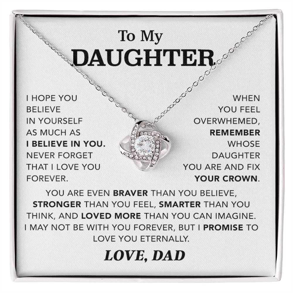 To My Daughter Necklace, Gift for Daughter from Dad, Father Daughter Necklace 4_12