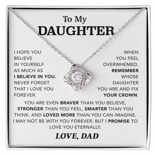 To My Daughter Necklace, Gift for Daughter from Dad, Father Daughter Necklace 4_12