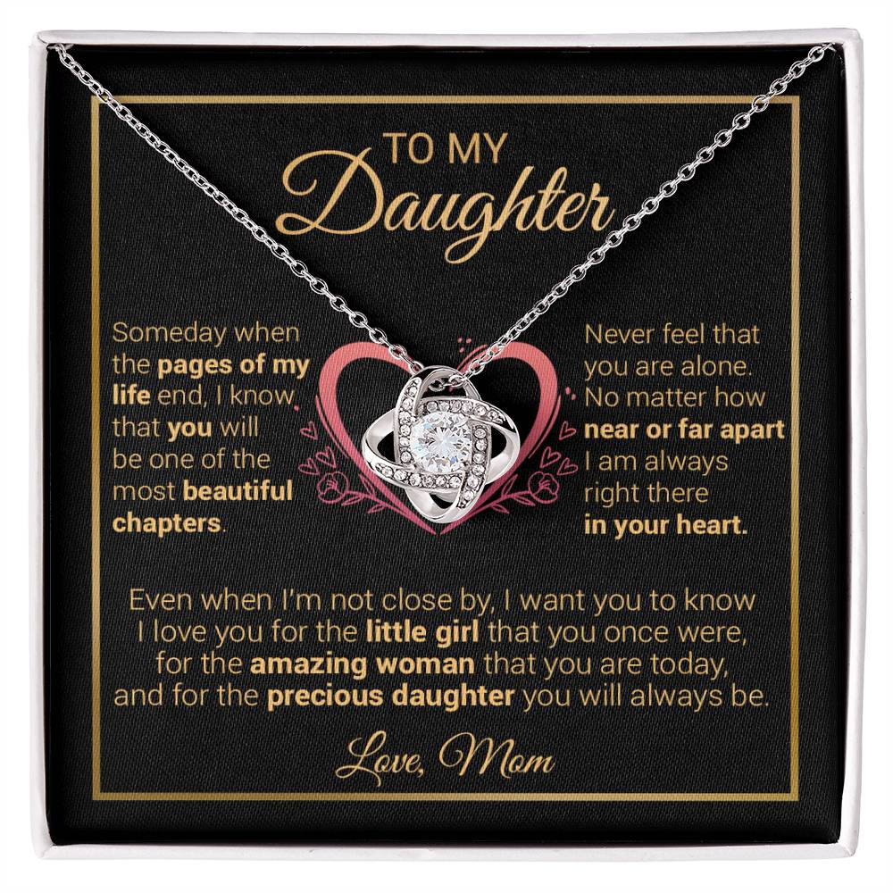 To My Daughter Necklace, Gift for Daughter from Dad And Mom Daughter 13_12