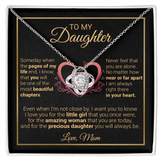 To My Daughter Necklace, Gift for Daughter from Dad And Mom Daughter 13_12