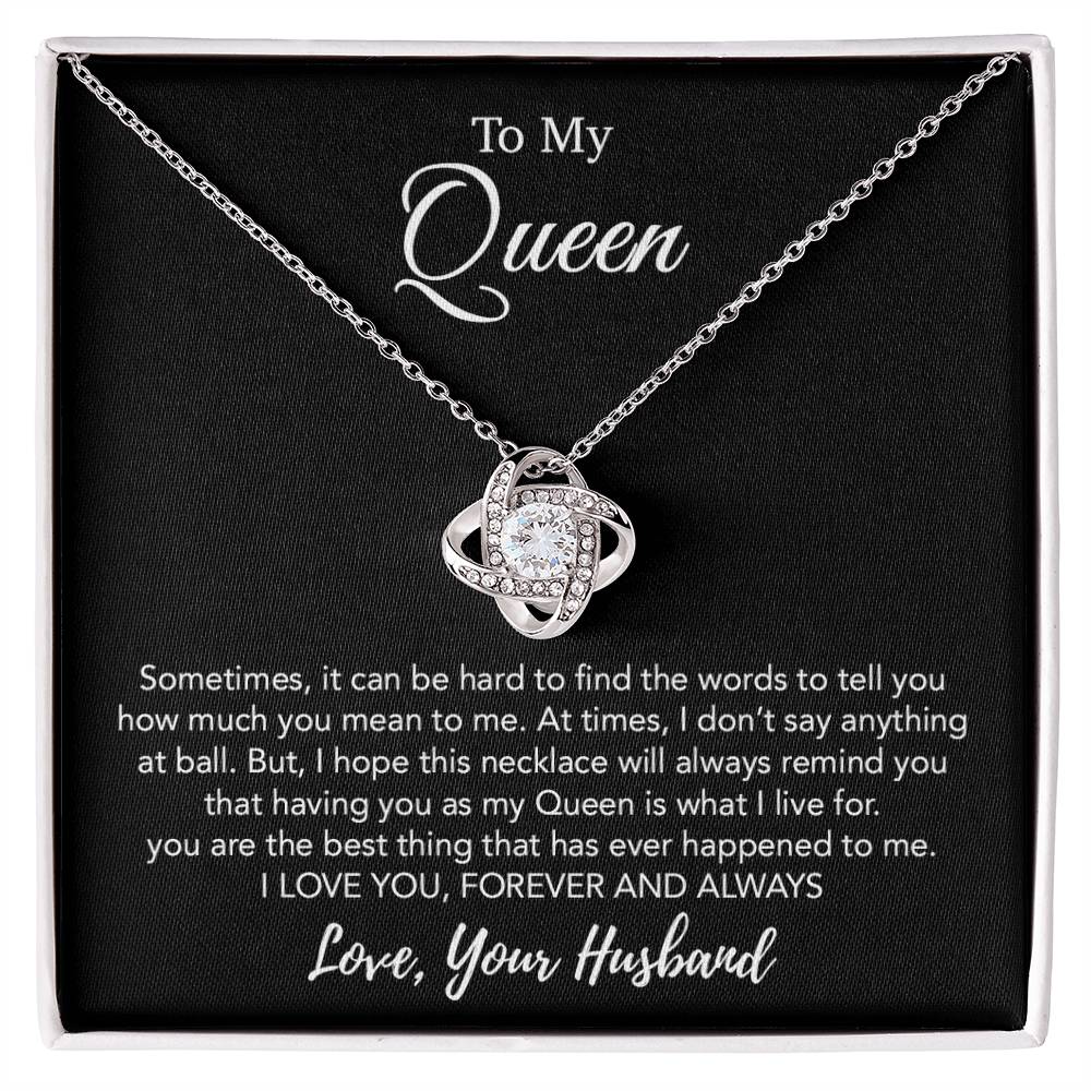 To My Queen Necklace, Anniversary Gift For Wife, Girlfriend Necklace, Birthday Gift For Wife 21_1