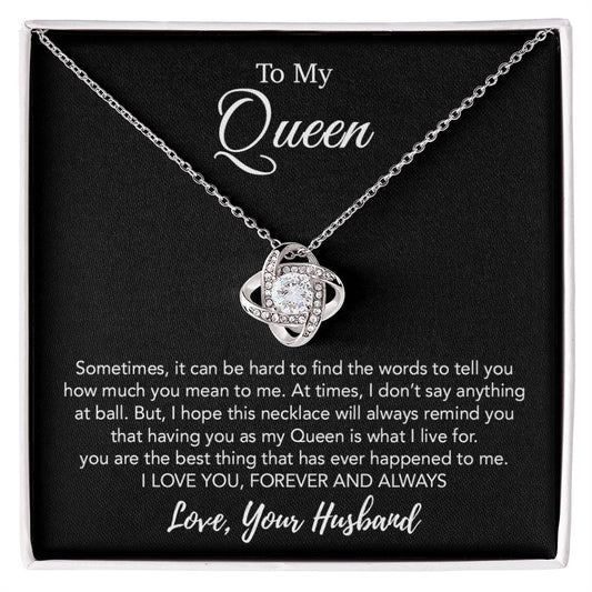 To My Queen Necklace, Anniversary Gift For Wife, Girlfriend Necklace, Birthday Gift For Wife 21_1
