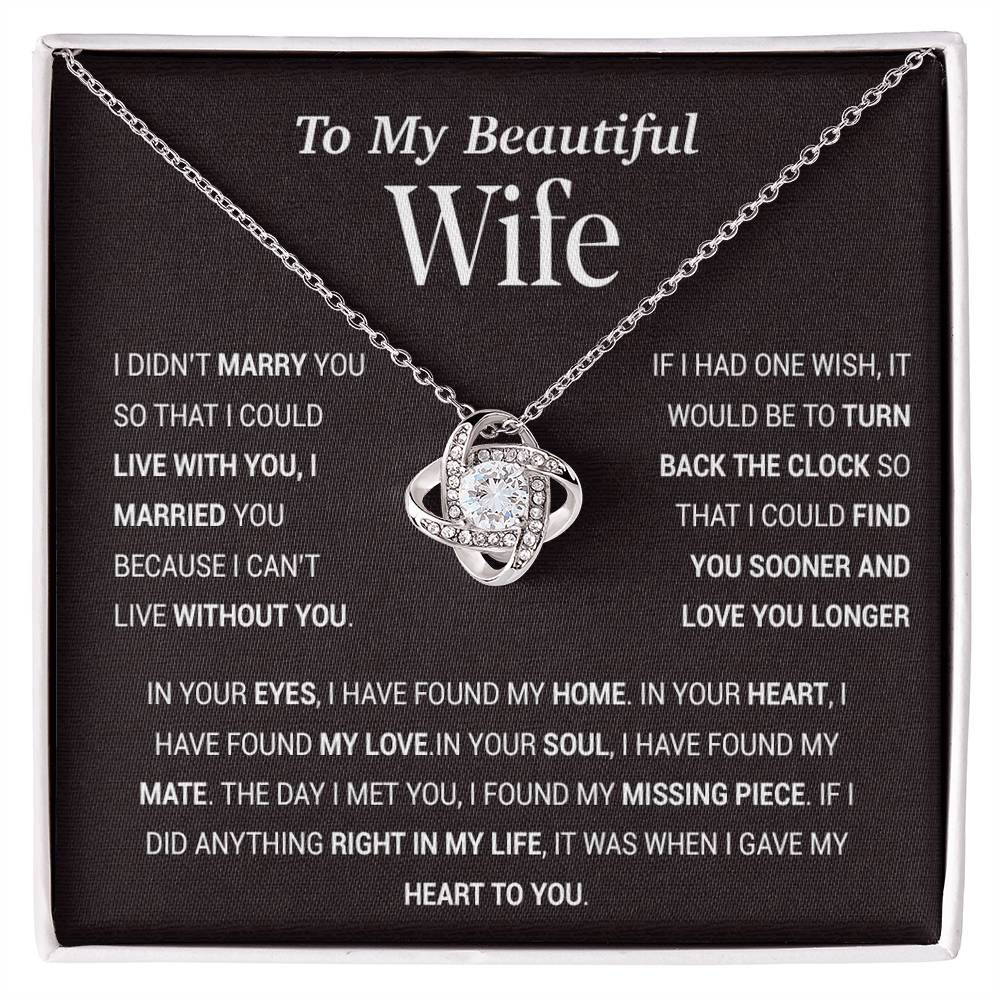 To My Wife Necklace, Gift For Wife, Anniversary Gift For Wife, Christmas Gift 27_11_Tim