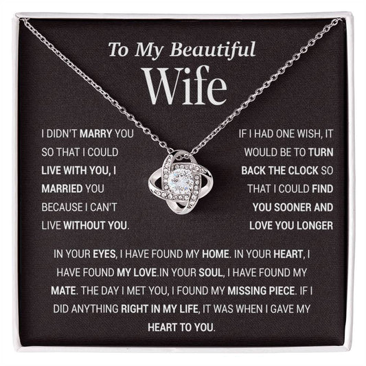 To My Wife Necklace, Gift For Wife, Anniversary Gift For Wife, Christmas Gift 27_11_Tim