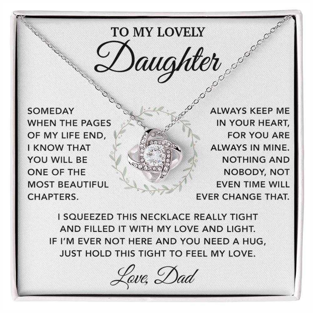 To My Daughter Necklace, Gift for Daughter from Dad, Father Daughter Necklace 6_10