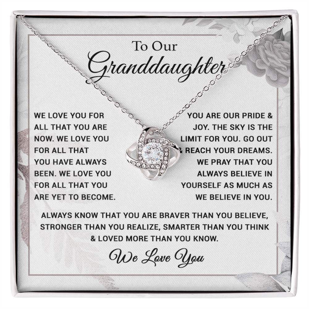 To Our Granddaughter Necklace, Xmas Birthday Gift For Granddaughter from Grandma