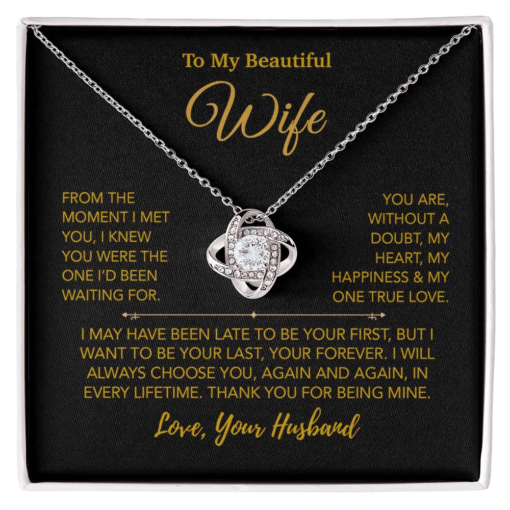 To My Wife Necklace, Christmas Gifts For Women, Anniversary Gift For Wife 27_12_Gold