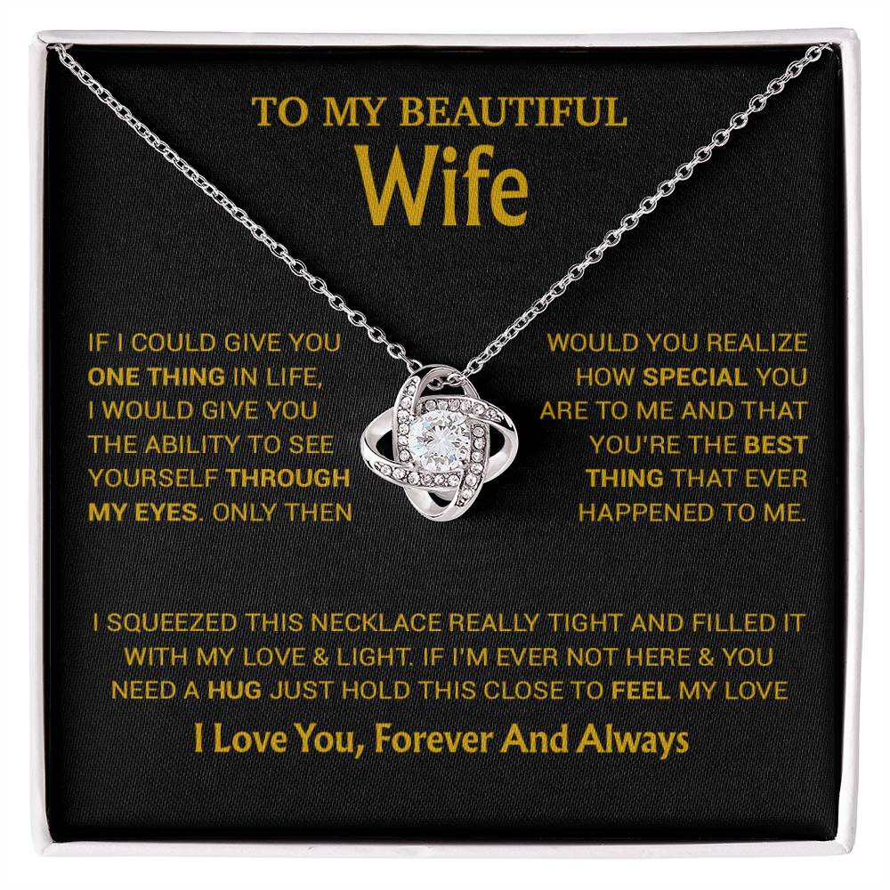 To My Wife Necklace, Christmas Gifts For Wife, Anniversary Cute Gift For Wife_23_8_Gold