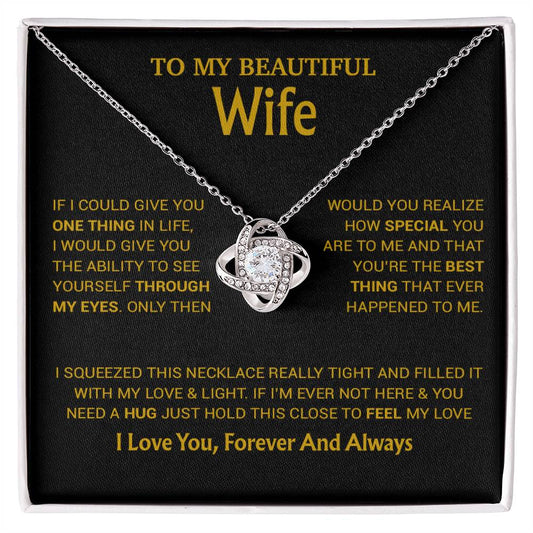 To My Wife Necklace, Christmas Gifts For Wife, Anniversary Cute Gift For Wife_23_8_Gold