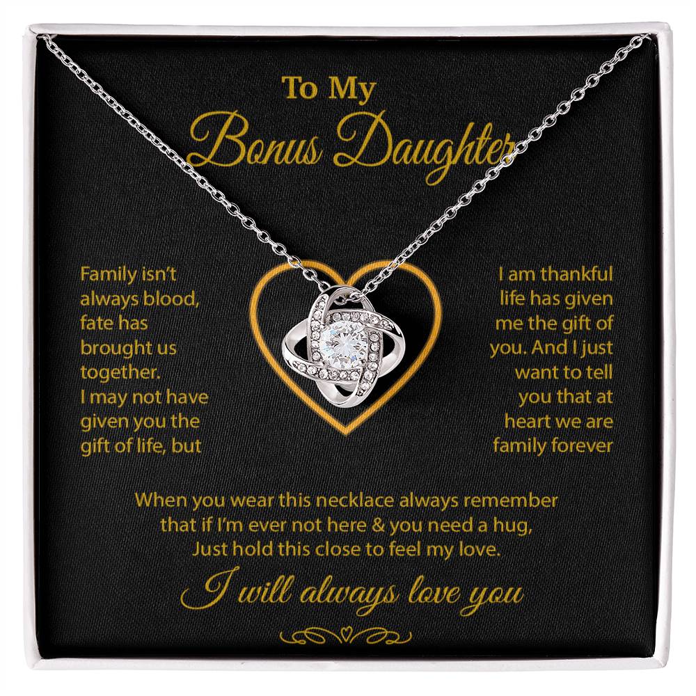 To My Bonus Daughter Necklace, Gift for Bonus Daughter, Step Daughter Birthday 28_9