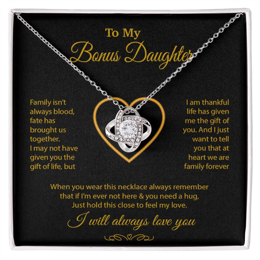 To My Bonus Daughter Necklace, Gift for Bonus Daughter, Step Daughter Birthday 28_9