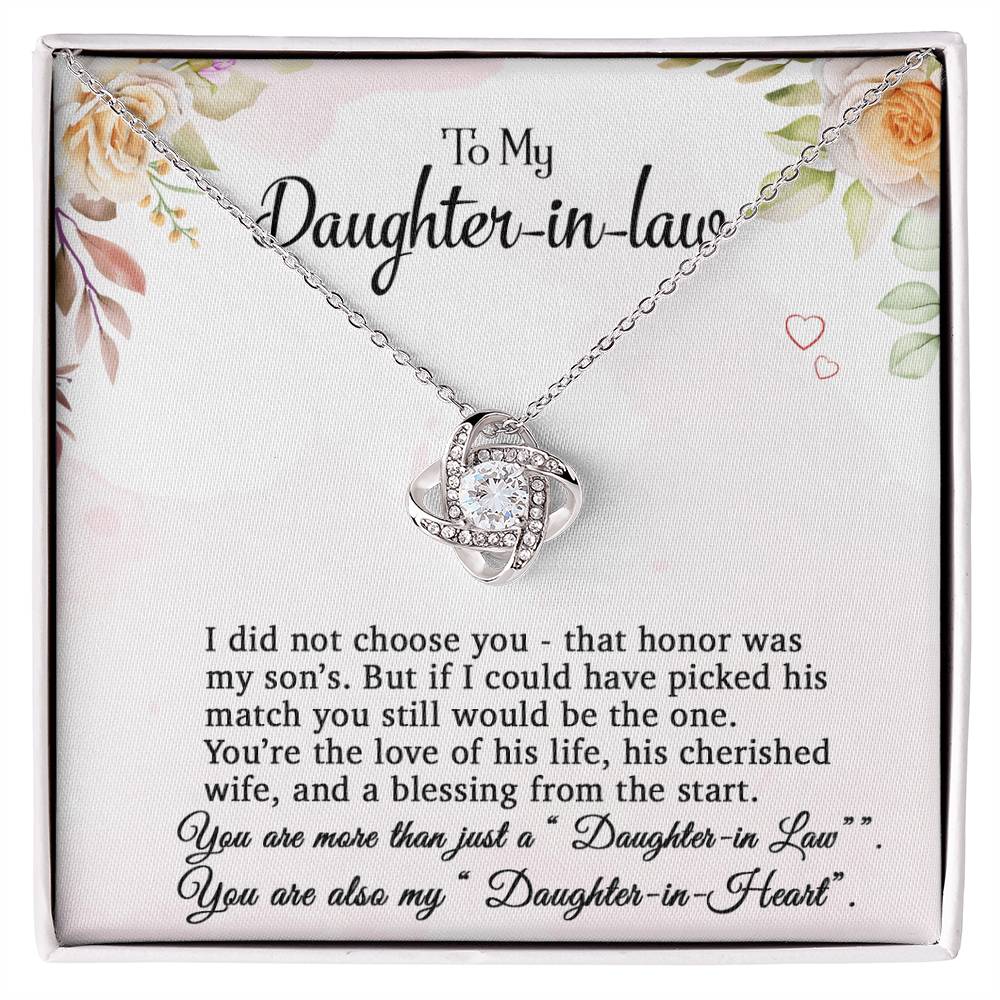 To My Daughter-In-Law Necklace, Gift For Daughter In Law, Daughter In Law Gift