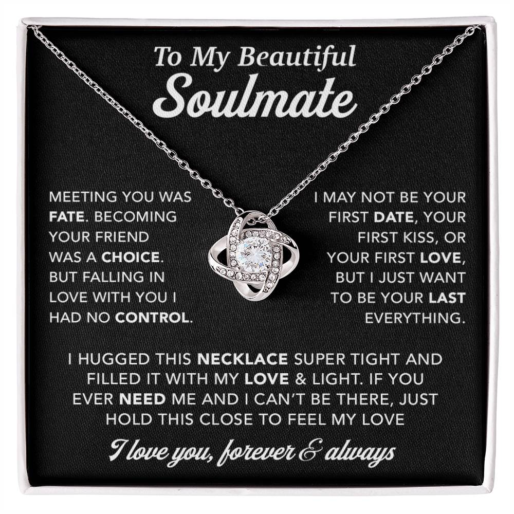 To My Soulmate Necklace, Birthday Gifts For Her, Christmas Gift For Soulmate 1_12_Black