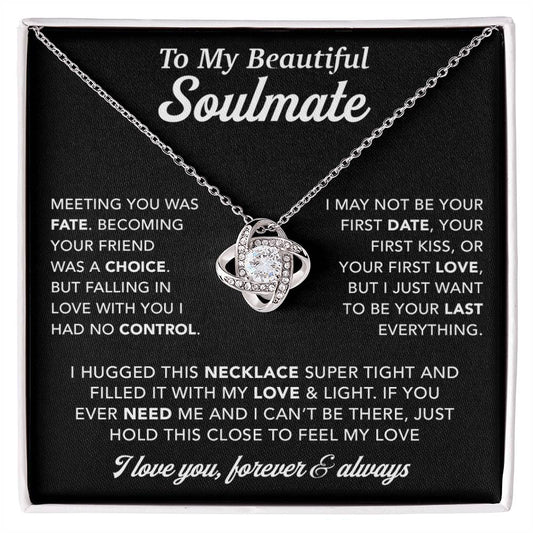 To My Soulmate Necklace, Birthday Gifts For Her, Christmas Gift For Soulmate 1_12_Black