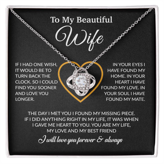 To My Wife Necklace, Christmas Gifts For Women, Anniversary Gift For Wife 21_12_Black