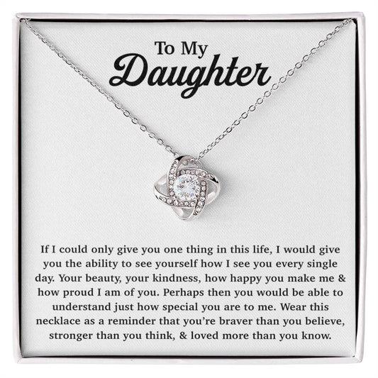 To My Daughter Necklace Gift From Dad, Daughter Gift, Father Daughter Necklace 22_11