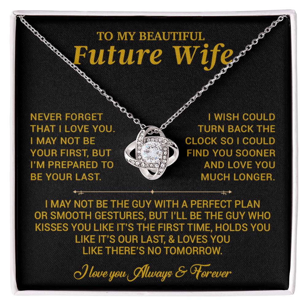 To My Beautiful Future Wife Necklace, Anniversary Birthday Christmas Gift for Her 26_6_Gold
