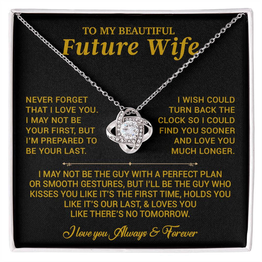 To My Beautiful Future Wife Necklace, Anniversary Birthday Christmas Gift for Her 26_6_Gold