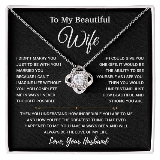 To My Wife Necklace, Christmas Gifts For Women, Anniversary Gift For Wife 11_9_Black