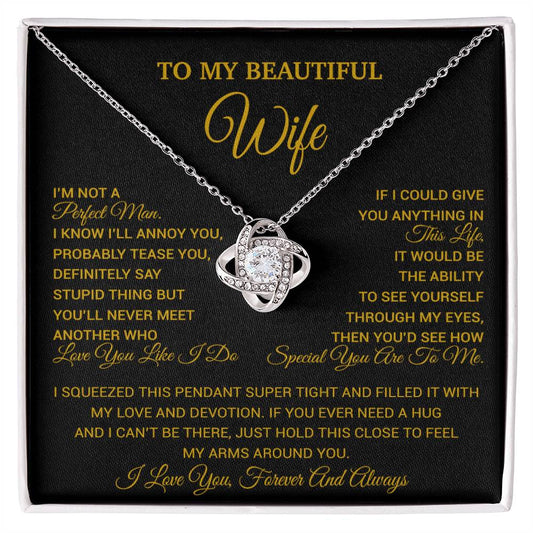 To My Wife Necklace, Christmas Gifts For Wife, Anniversary Cute Gift For Wife_26_8_Gold