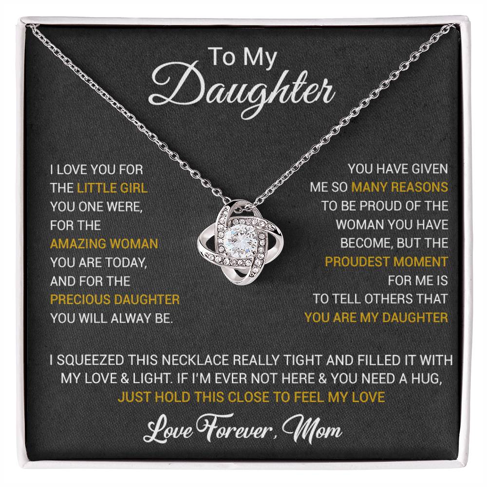 To My Daughter Necklace, Daughter Mother Necklace, Daughter Gift From Dad, Mom 1_10