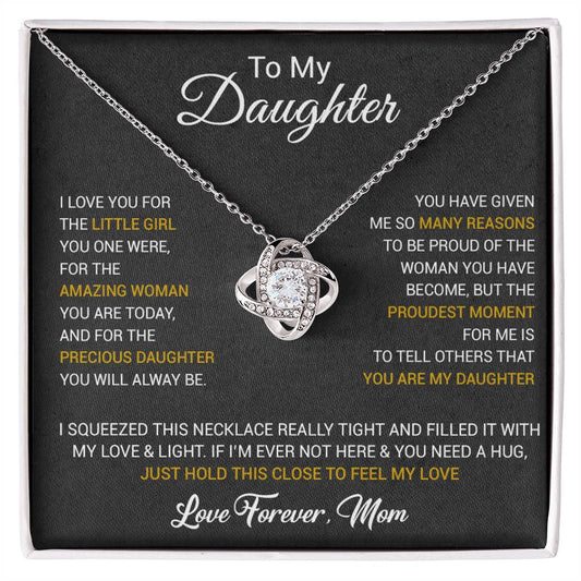 To My Daughter Necklace, Daughter Mother Necklace, Daughter Gift From Dad, Mom 1_10