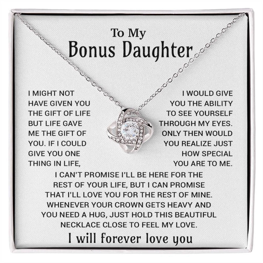 To My Bonus Daughter Necklace, Gift for Bonus Daughter, Step Daughter Birthday 23_11