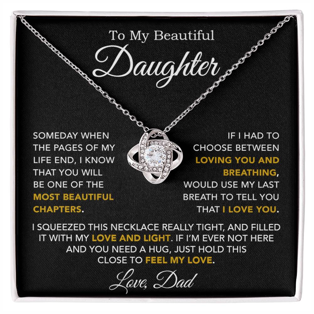 To My Daughter Necklace, Daughter Father Necklace, Daughter Gift From Dad 3_10