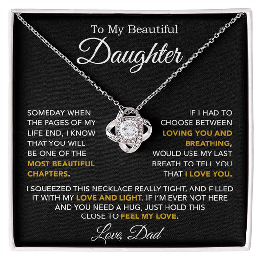 To My Daughter Necklace, Daughter Father Necklace, Daughter Gift From Dad 3_10