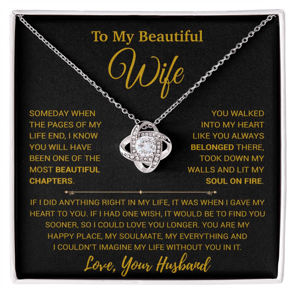 To My Wife Necklace, Vanlentines Gifts For Women, Anniversary Gift For Wife 1_1_Gold