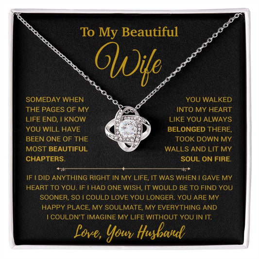 To My Wife Necklace, Vanlentines Gifts For Women, Anniversary Gift For Wife 1_1_Gold