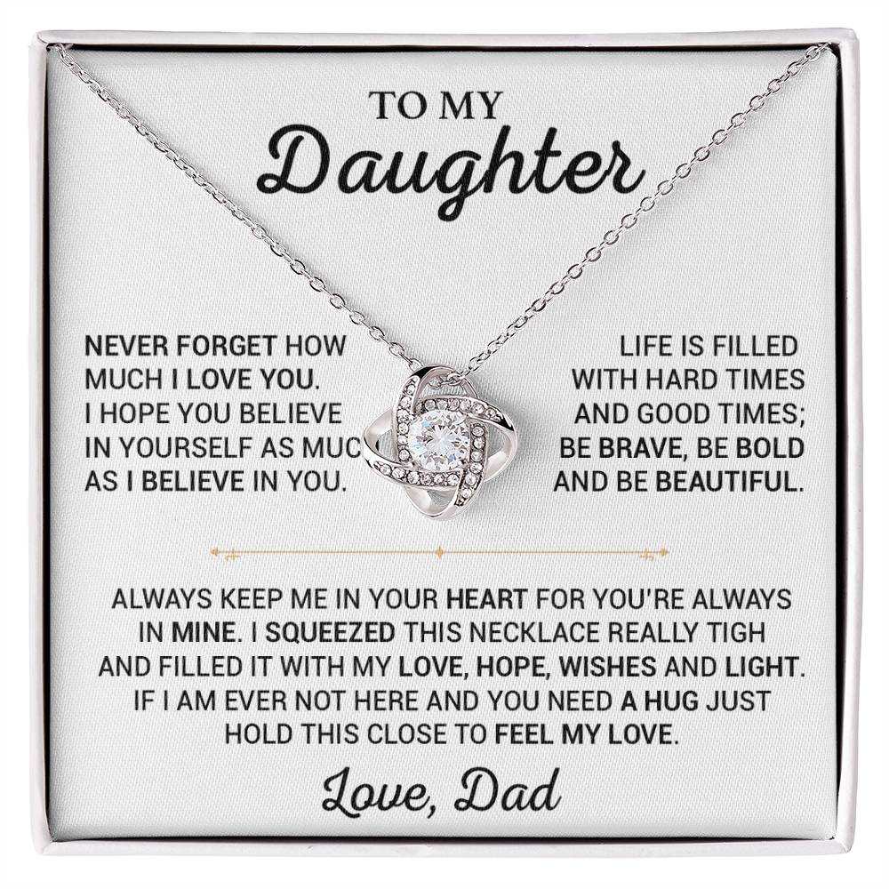 To My Daughter Necklace, Gift for Daughter from Dad,Daughter Father Necklace 20_7