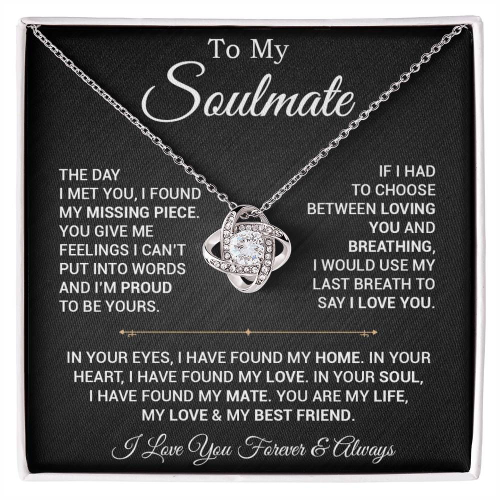 To My Soulmate Necklace, Valentines Day Gift, Gift For Wife, Anniversary Gift 29_2